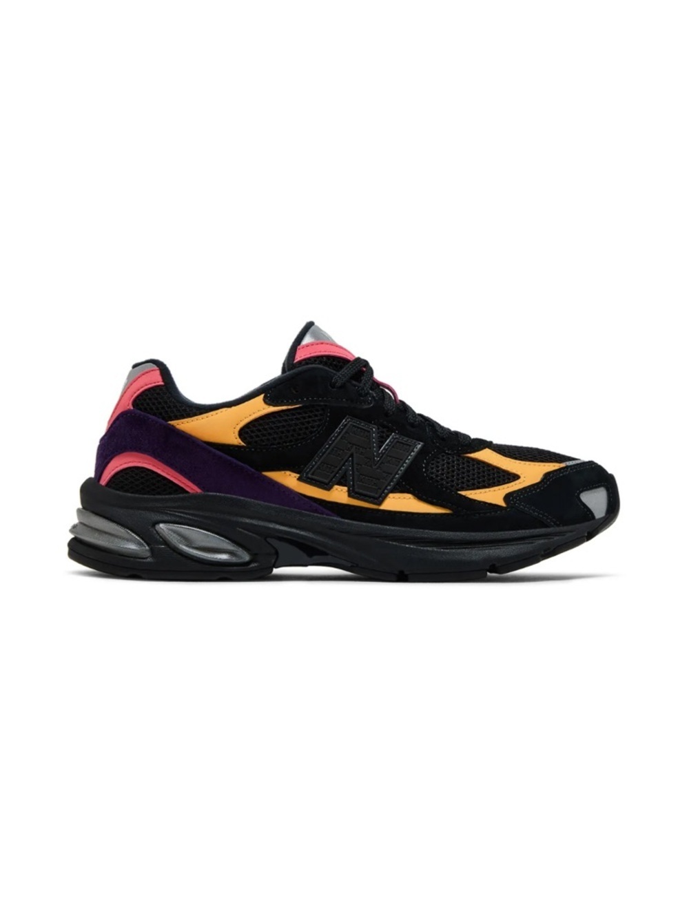 KITH / New Balance Black Yellow Purple Accent Runner - Men's size 10 - Picture 4 of 9